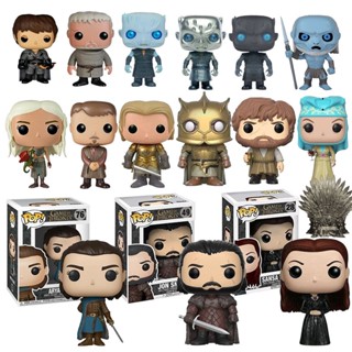 Funko โมเดลฟิกเกอร์ Pvc เกมป๊อป Game of Thrones Jon Snow 49 Daenerys Targaryen 03 Night King 44 Sansa Stark 28 Arya Stark 76 สําหรับเก็บสะสม