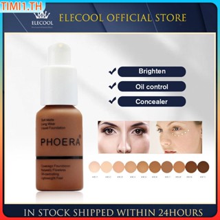 Phoera Naturally Flawless Liquid Foundation Matte คอนซีลเลอร์ Brighten Moisturizer Face Liquid Foundation รองพื้นแต่งหน้า | ทิมิ1