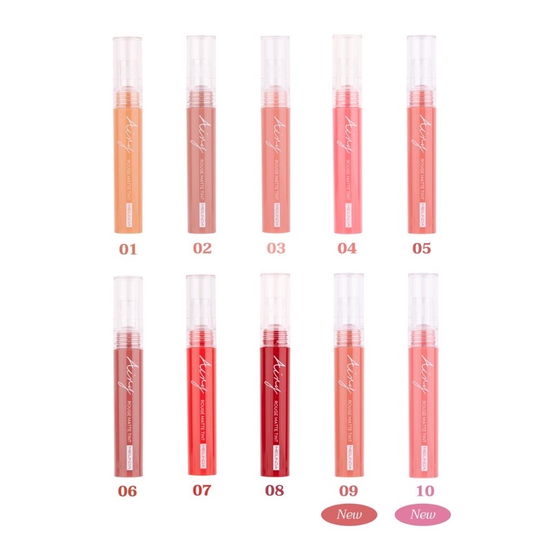 ลิปเนื้อแมท  Meilinda Lip Airy Rouge Matte Tint