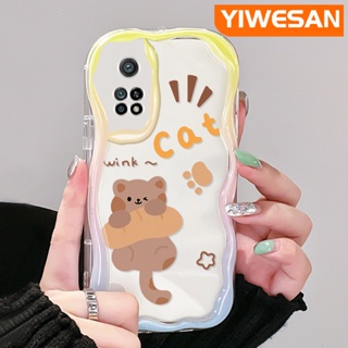 เคสโทรศัพท์มือถือ ซิลิกาเจลนิ่ม ใส กันกระแทก ลายแมวน่ารัก สําหรับ Xiaomi 10T Pro Poco F3 Poco F4 Redmi K50 K40 Pro K40s