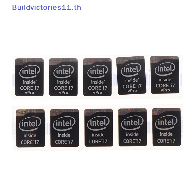 Buildvictories11 สติกเกอร์โลโก้ 4th Intel Core i3 i5 i7 สําหรับติดตกแต่งโน้ตบุ๊ก คอมพิวเตอร์ 5 ชิ้น