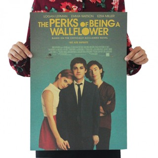 โปสเตอร์กระดาษคราฟท์ ลาย The Perks of Being a Wallflower สไตล์วินเทจ สําหรับตกแต่งภายใน บาร์ คาเฟ่