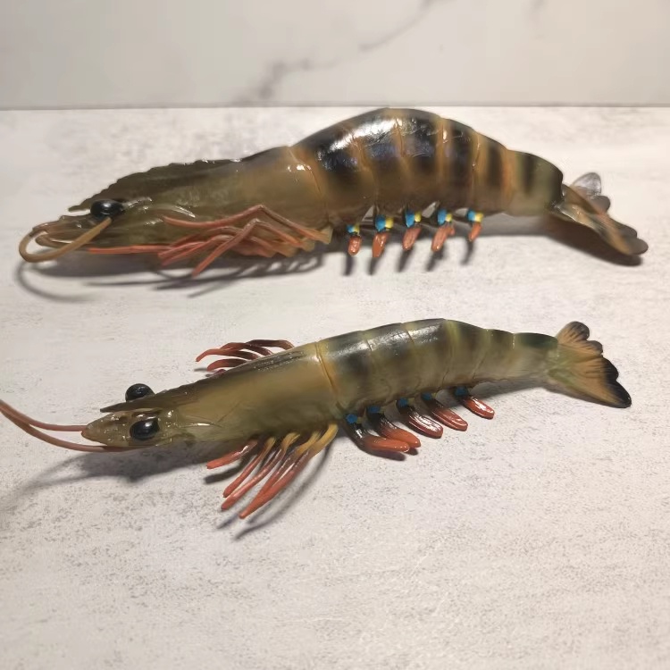 กุ้งแม่น้ำ ปลอม ตัวใหญ่ สวยสมจริง สำหรับตกแต่งร้านค้า ตู้อาหาร แต่งบ้าน ครัว จานอาหาร พร๊อพถ่ายรูป