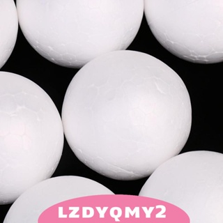 [Lzdyqmy2] ลูกบอลโฟมโพลีสไตรีน สีขาว 5 ซม. สําหรับตกแต่งคริสต์มาส 10 ชิ้น