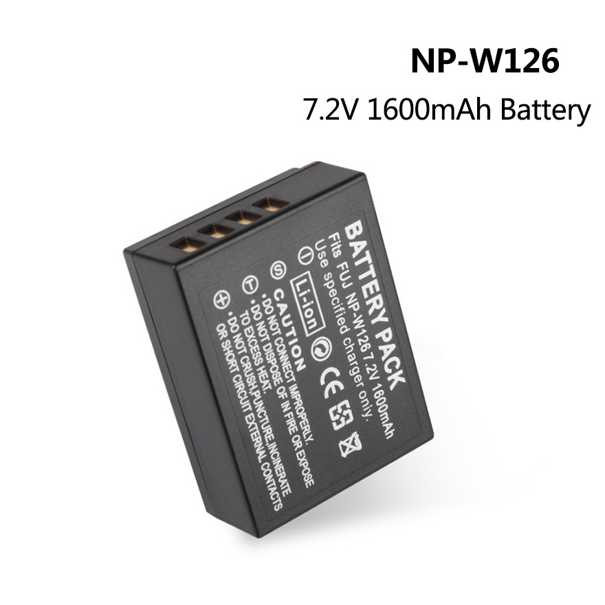 7.2V 1600mah NP-W126 NP W126 Digital Camera Battery for Fujifilm Fuji X-T2 X-A3 XT2 XA3 X-T20 XT20 X