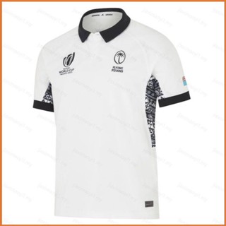 Fb 2023-2024 เสื้อยืดโปโล แขนสั้น พิมพ์ลายฟุตบอล Fiji World Cup พลัสไซซ์