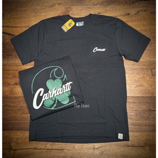 Carhartt ถนนเซนต์แพทริก เสื้อยืดแขนสั้น พิมพ์ลาย Patricks Day Shamrock ที่ระลึก