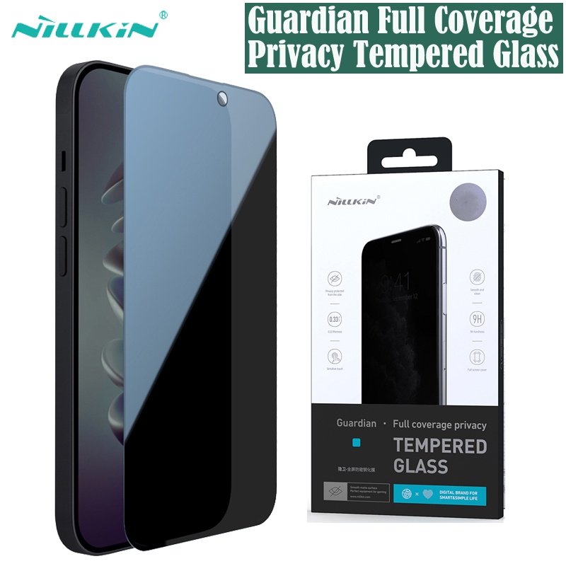 ฟิล์มกระจก iPhone 15 Pro Max Nillkin Anti Peeping แบบเต็มจอ ฟิล์มกระจกสำหรับ iPhone 15 Plus