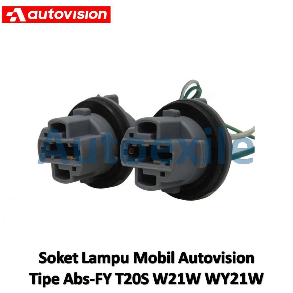 ซ็อกเก็ต Autovision Abs-Fy T20S T20 W21W W3x16d WY21W WX3x16d Original หญิงซ็อกเก็ตไฟหน้ารถ Mount Pl