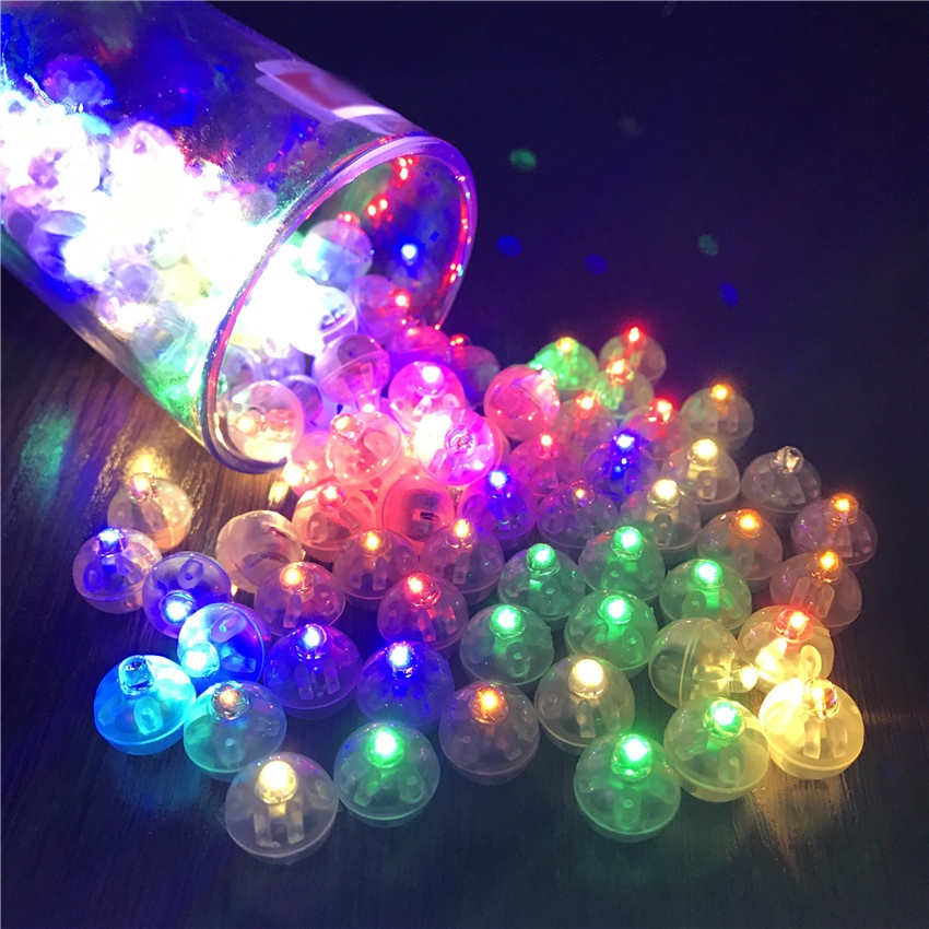 15 ชิ้น ทรงกลม LED ลูกโป่ง ไฟ / แฟลช ขนาดเล็ก / ไฟบอลเรืองแสง สําหรับงานแต่งงาน งานเลี้ยงวันเกิด