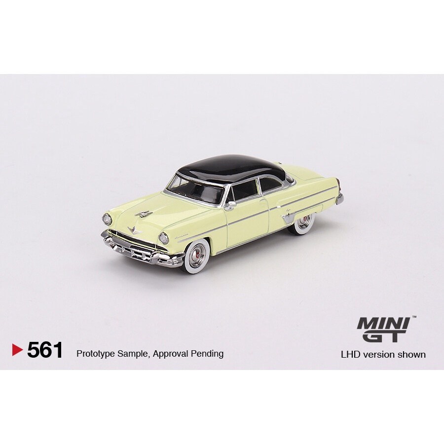MINI GT No.561 Lincoln Capri 1954 Premier Yellow LHD MGT00561