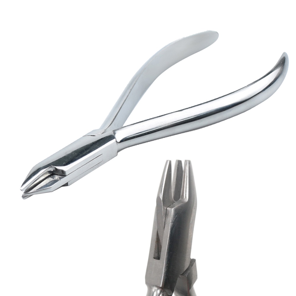 คีมทันตกรรม สามขา สามง่าม สําหรับ Shap Bend Weingart NITI Wire Curving Flat Dental Tool