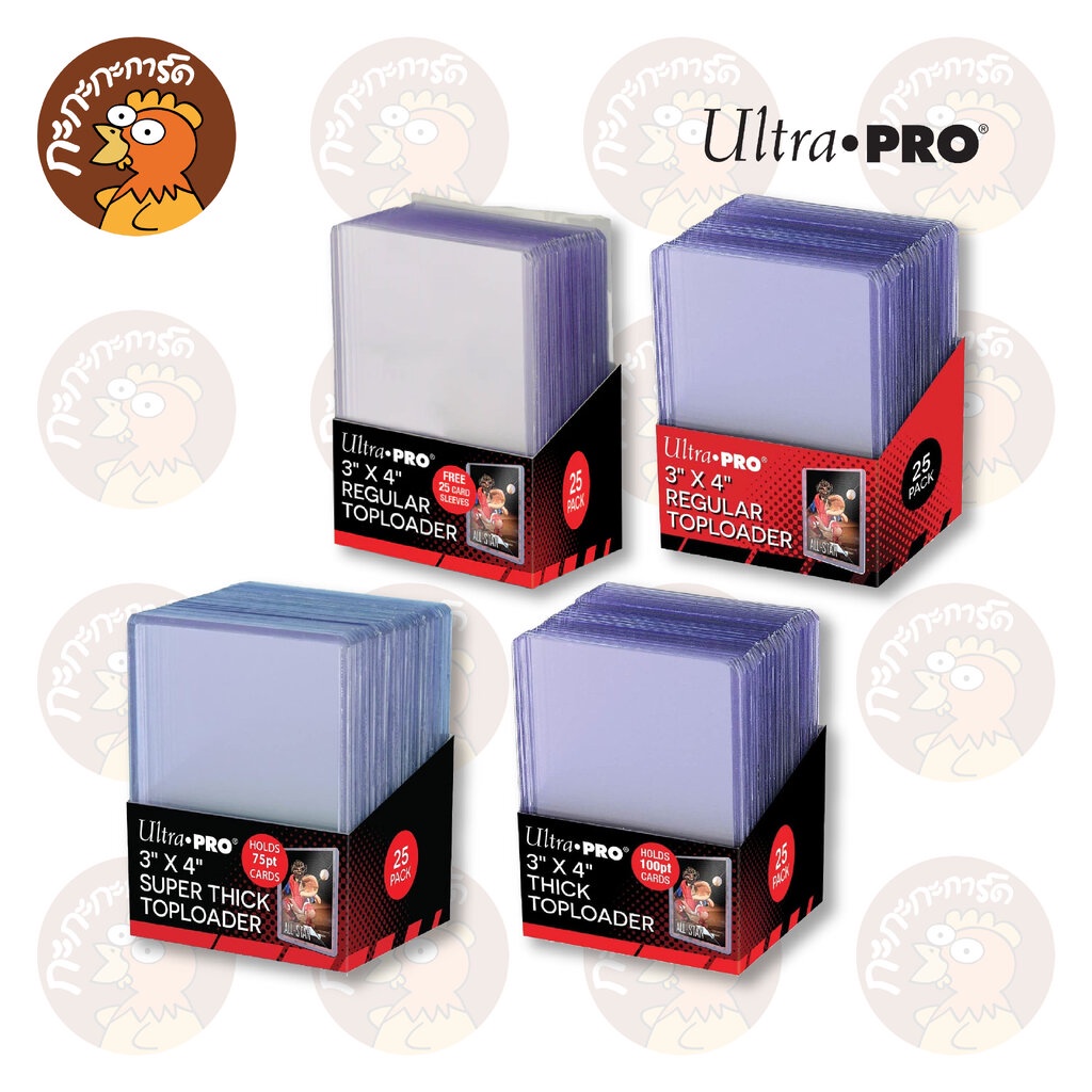 Ultra Pro - 3" x 4" Clear Toploader (แพ็คละ 25 ชิ้น) กรอบแข็ง ใส่การ์ด ขนาด Standard