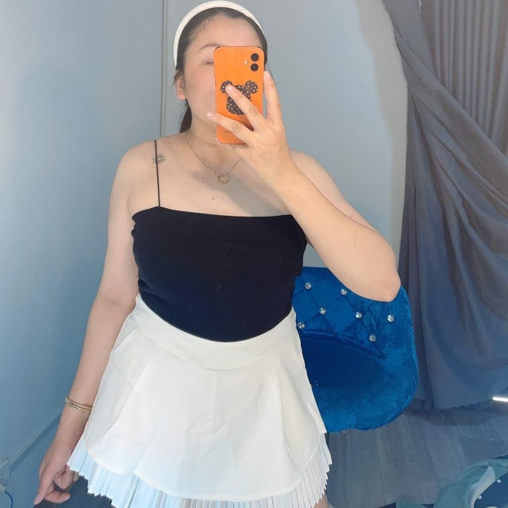 เสื้อกล้ามผู้หญิงไซส์ใหญ่เรียบง่ายทําจากผ้าจั๊มเย็บง่ายสําหรับสาวอวบน่ารัก 58กก. DB