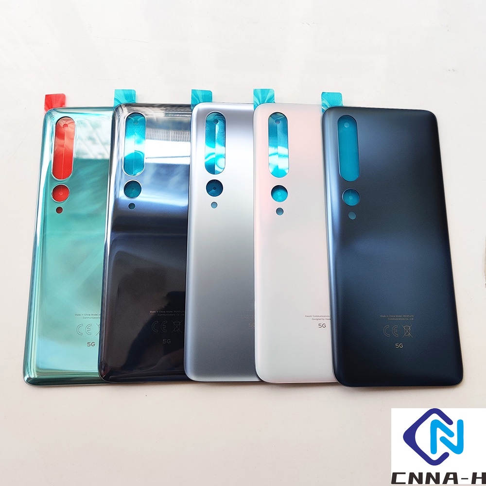 Mi10 ของแท้ 100% ฝาครอบแบตเตอรี่ด้านหลัง แบบแข็ง สําหรับ XIAOMI MI 10 Pro