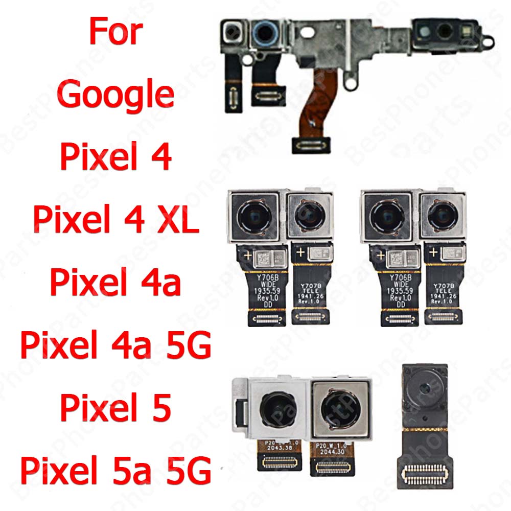 โมดูลกล้องเซลฟี่ ด้านหน้า และด้านหลัง แบบเปลี่ยน สําหรับ Google Pixel 4 XL 4a 5 5a 5G