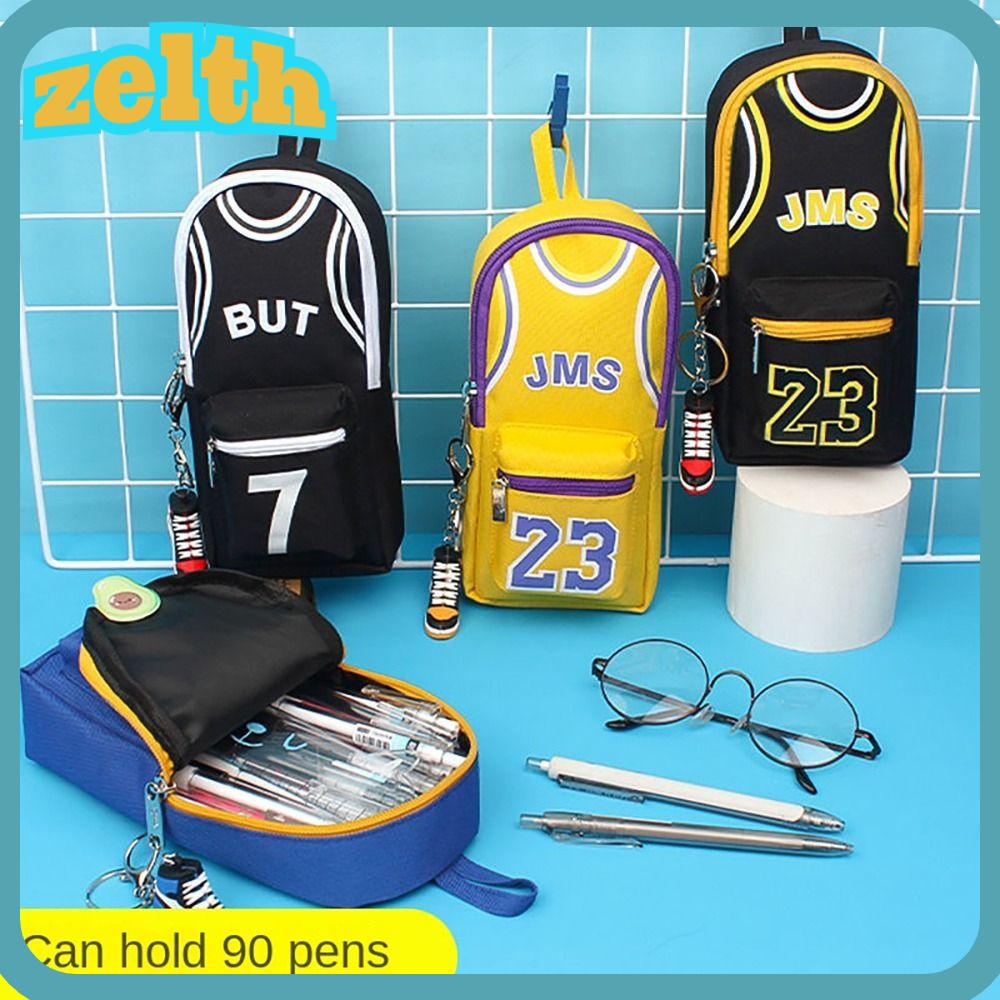 Zelth กระเป๋าเครื่องเขียน กระเป๋าดินสอ ปากกา สองชั้น สําหรับนักเรียน เด็กผู้ชาย เดินทาง