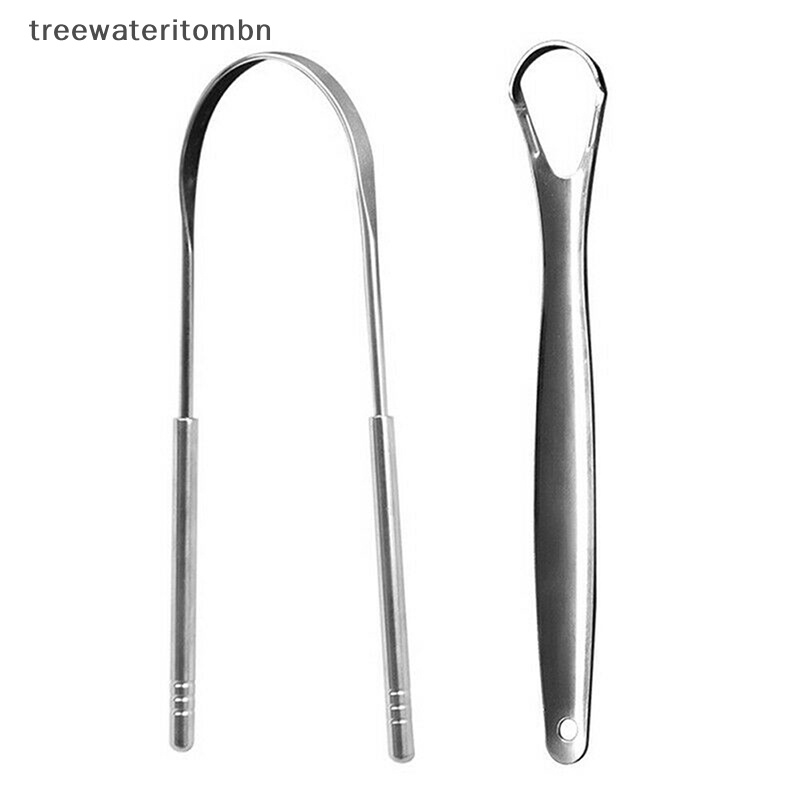 Tt ที่ขูดลิ้น ลิ้น สเตนเลส ทําความสะอาดลิ้น ดูแลช่องปาก 2 ชิ้น mbn - รูปที่ 7