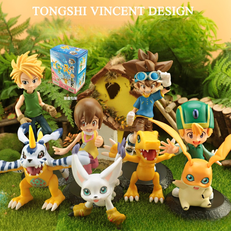 Digimon Adventure Action Figure Yagami Taichi Agumon Yagami Hikari Tailmon Takaishi Takeru Patmon Is