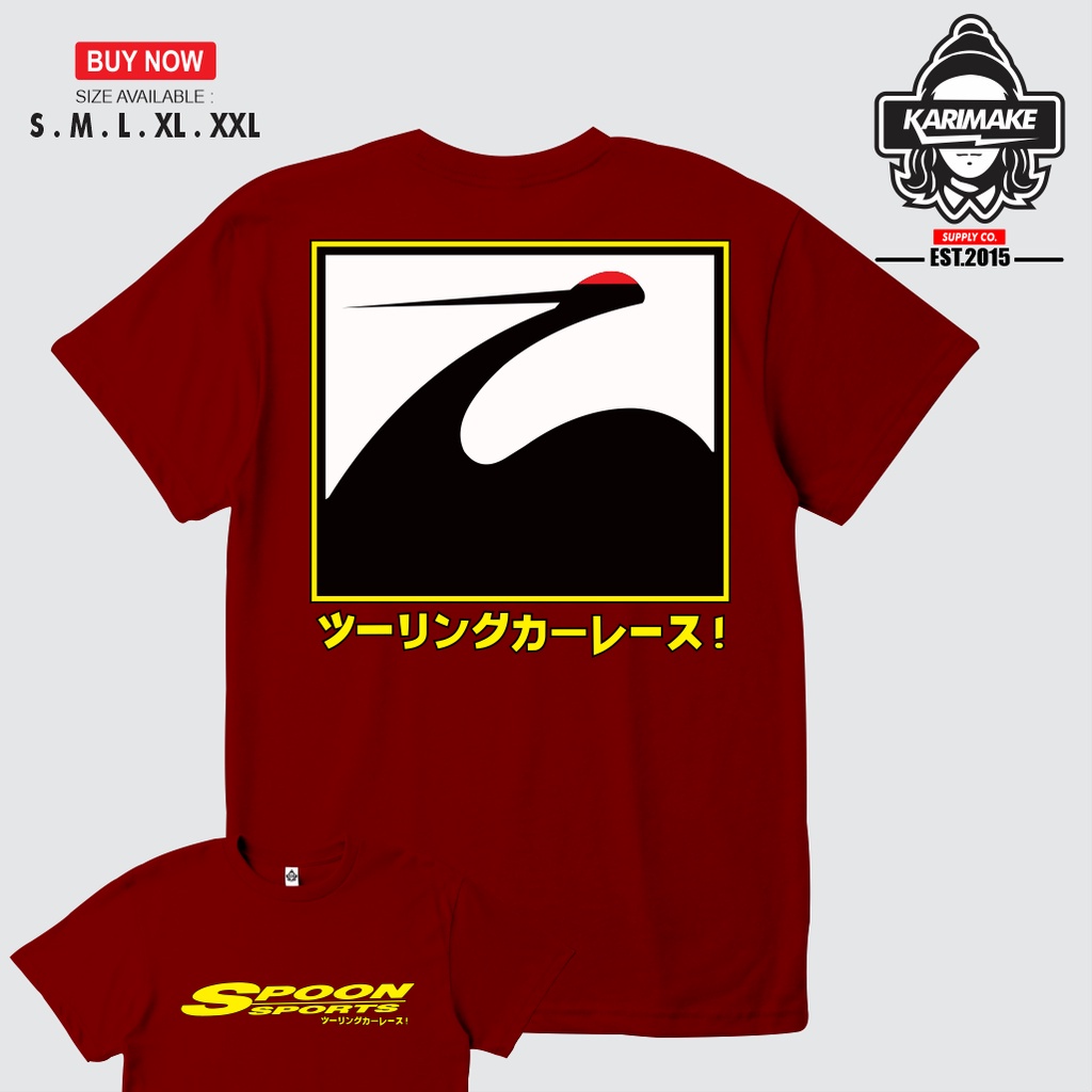 T-Shirt Racing Spoon Sports T-Shirt Automotive T-Shirt_08 ผ้าฝ้ายแท้