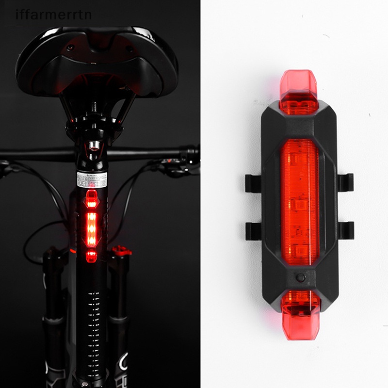 ถ้าไฟท้ายจักรยาน LED กันน้ํา ชาร์จ USB เมาท์ไฟจักรยาน ไฟเตือนความปลอดภัย อุปกรณ์จักรยาน hye