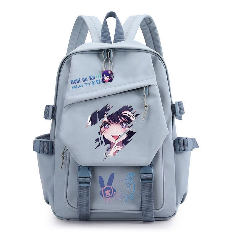 กระเป๋าเป้สะพายหลัง ขนาดใหญ่ จุของได้เยอะ ลายการ์ตูนอนิเมะ OSHI NO KO
