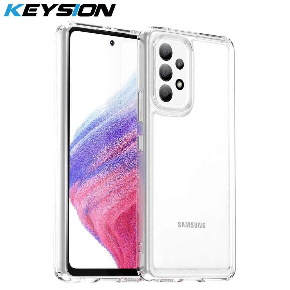 Keysion เคสโทรศัพท์มือถือ ซิลิโคนนิ่ม TPU ใส กันกระแทก สําหรับ Samsung A53 5G A73 A33 A23 A13 4G Galaxy M23 5G