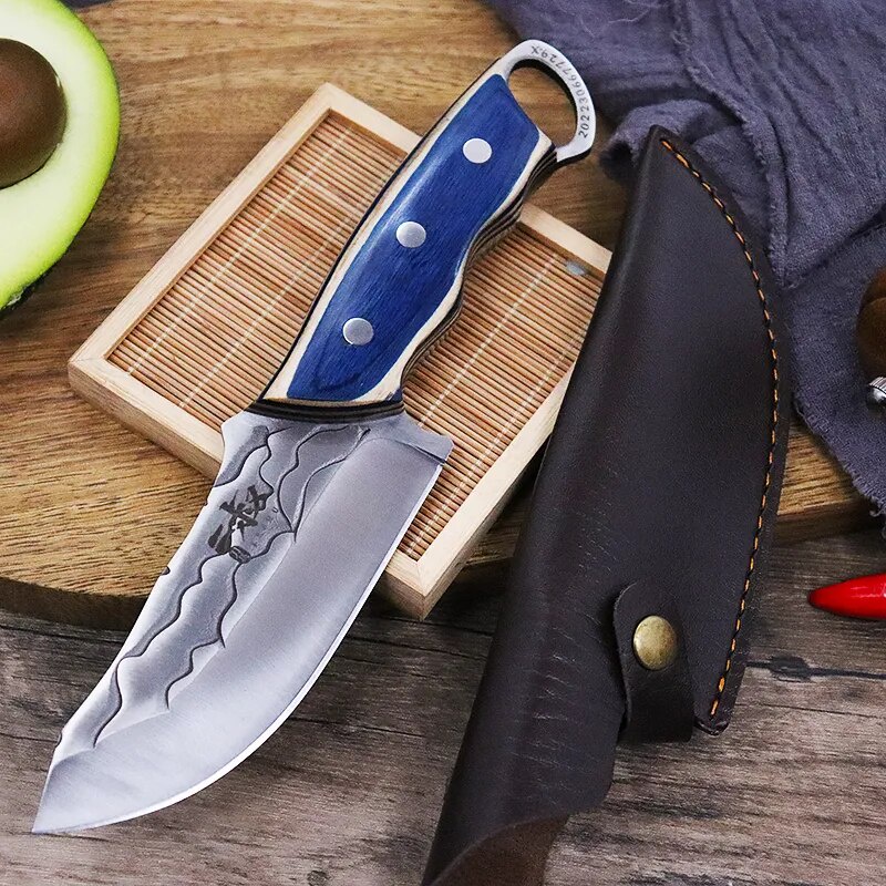 Kitchen Boning Knife Meat Cleaver Stainless Steel Slicing Knife Sharp Outdoor Camping Knife Barbecue