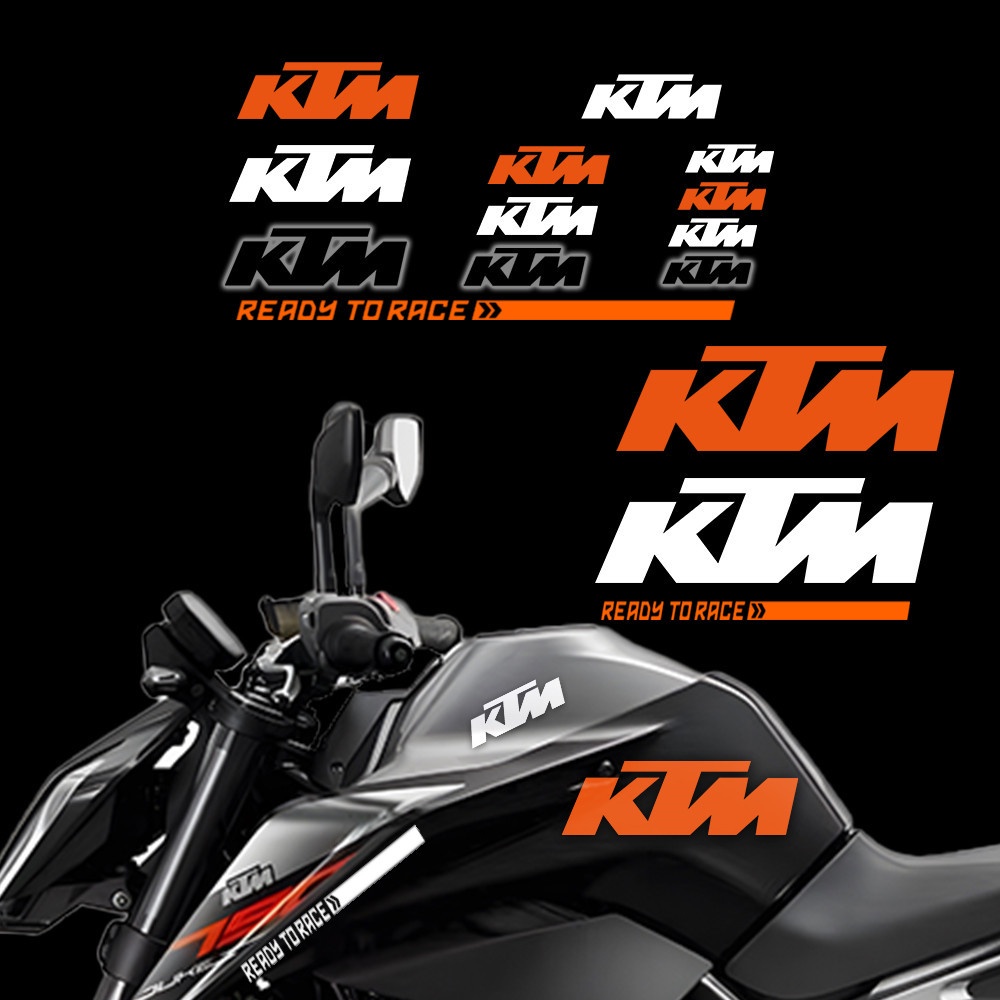 สติกเกอร์โลโก้ KTM กันน้ํา สําหรับติดตกแต่งถังน้ํามันรถจักรยานยนต์ KTM 125 250 390 DUKE390 DUKE390 D