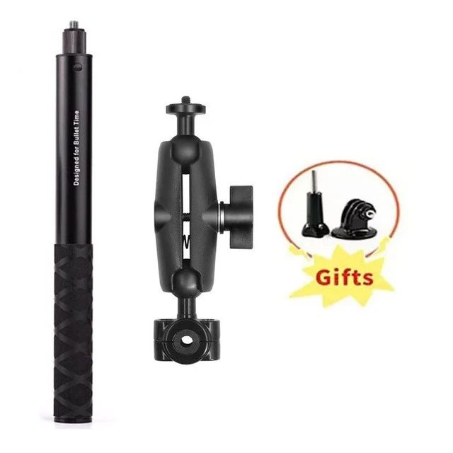 รถจักรยานยนต์จักรยานขี่ผู้ถือHandlebarกระจกสําหรับGoPro 12 11 10 สําหรับInsta360 X5 X4 หนึ่งx2 X3 DJI Action 4 3 กล้องกีฬาอุปกรณ์เสริม thumbnail 10