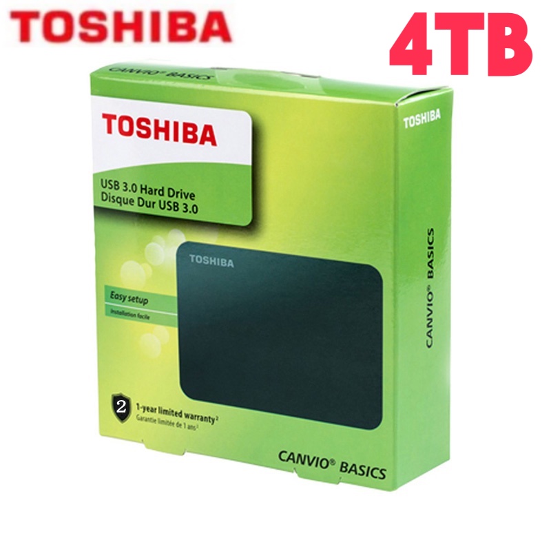 TOSHIBA External Harddisk 1TB/2TB/4TB ฮาร์ดดิสก์แบบพกพา Hard Drives HDD 2.5" USB 3.0 ฮาร์ดไดรฟ์คุณภา
