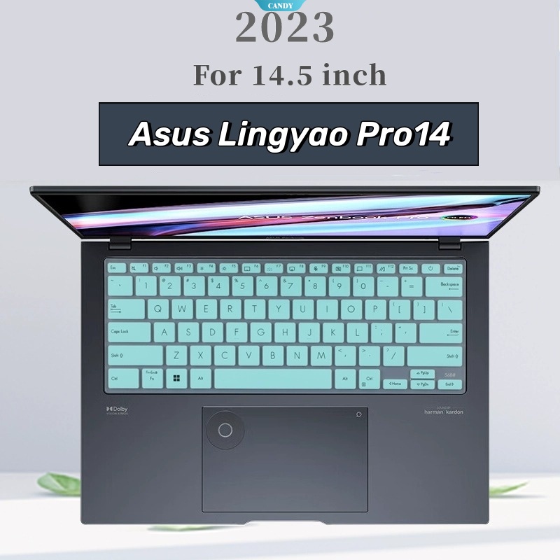 แผ่นซิลิโคนป้องกันคีย์บอร์ด แบบบางพิเศษ สําหรับแล็ปท็อป โน้ตบุ๊ก Asus Lingyao Pro14 2023 Zenbook 13th generation Intel i9-13900H 32G 1T RTX4070 RTX4060 US