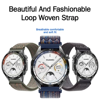 สายนาฬิกาข้อมือไนล่อน 20 22 มม. สําหรับ Samsung Galaxy watch 6 5 4 40 44 มม. Galaxy watch 6 classic 43 47 มม. huawei gt 2