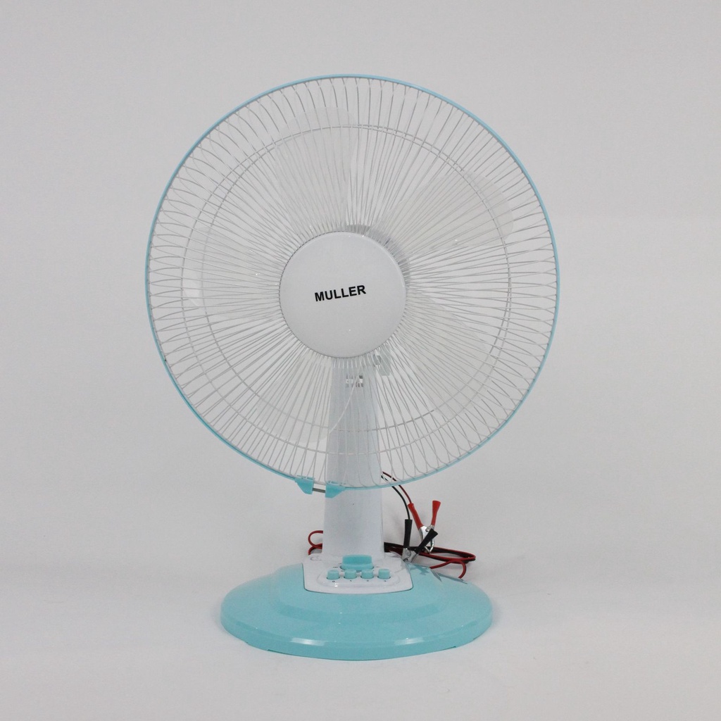 พัดลมคีบแบตเตอรี่12v แบบตั้งโต๊ะ Dc table fan รุ่น16นิ้ว พร้อมส่งในไทย