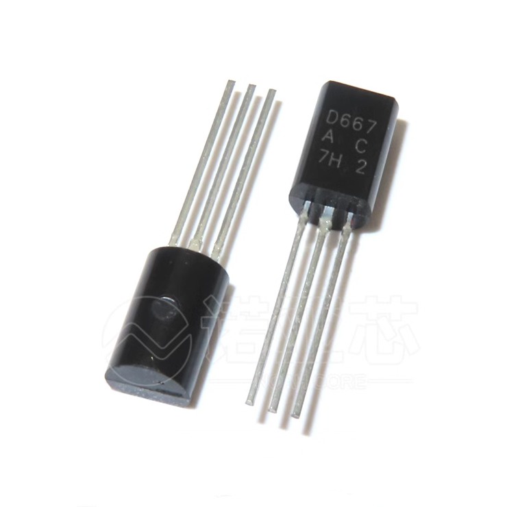 ใหม่ ไตรโอดขยายวิดีโอ พลังงานต่ํา 2sd667 TO-92L D667 1A 120V