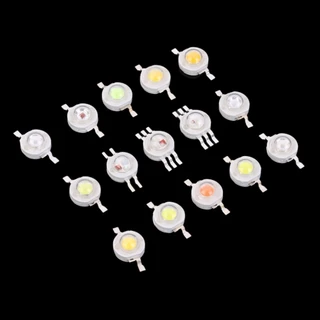 10pcs 1W 3W 5W หลอดไฟ LED พลังงานสูงไดโอดเต็มวัตต์สีขาวสีแดงสีฟ้าเขียวเหลือง RGB สําหรับ Blubs สปอตไลท์ดาวน์ไลท์ชิป