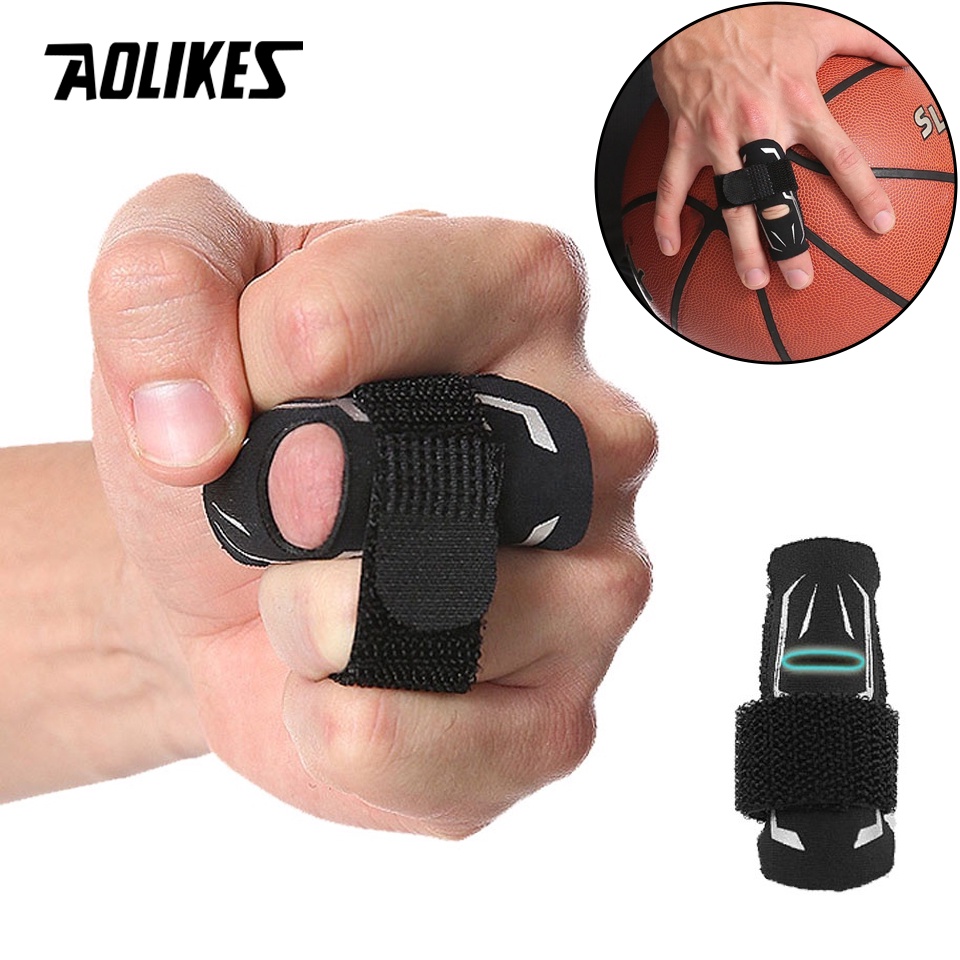 Aolikes ปลอกสวมนิ้วมือ ป้องกันรอย สําหรับเล่นกีฬา บาสเก็ตบอล วอลเลย์บอล ฟิตเนส 1 ชิ้น