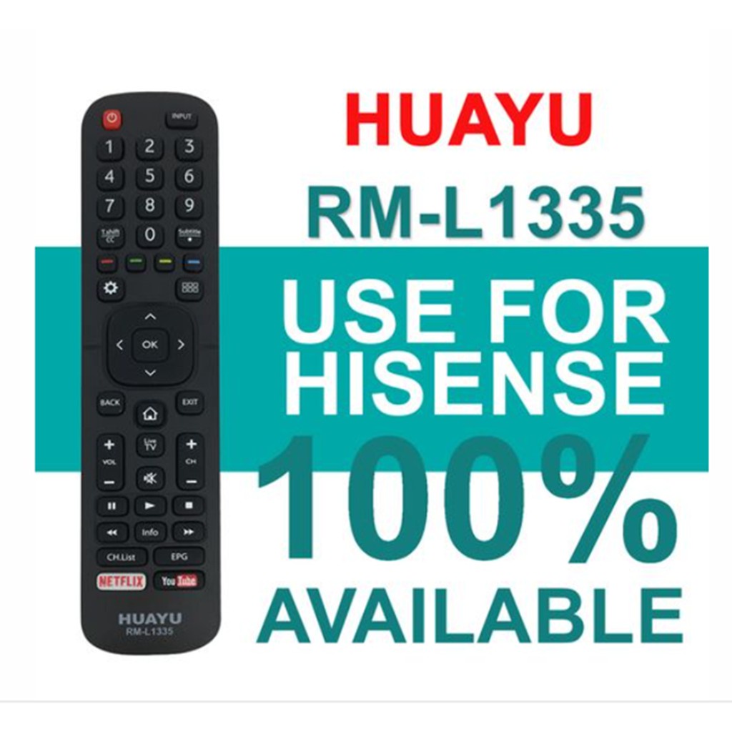 HUAYU RM-L1335 Universal Hisense LCD สมาร์ททีวี 50Ltv800 ER-3607R ER-22655HS ER-22642R ER-22641R EN-