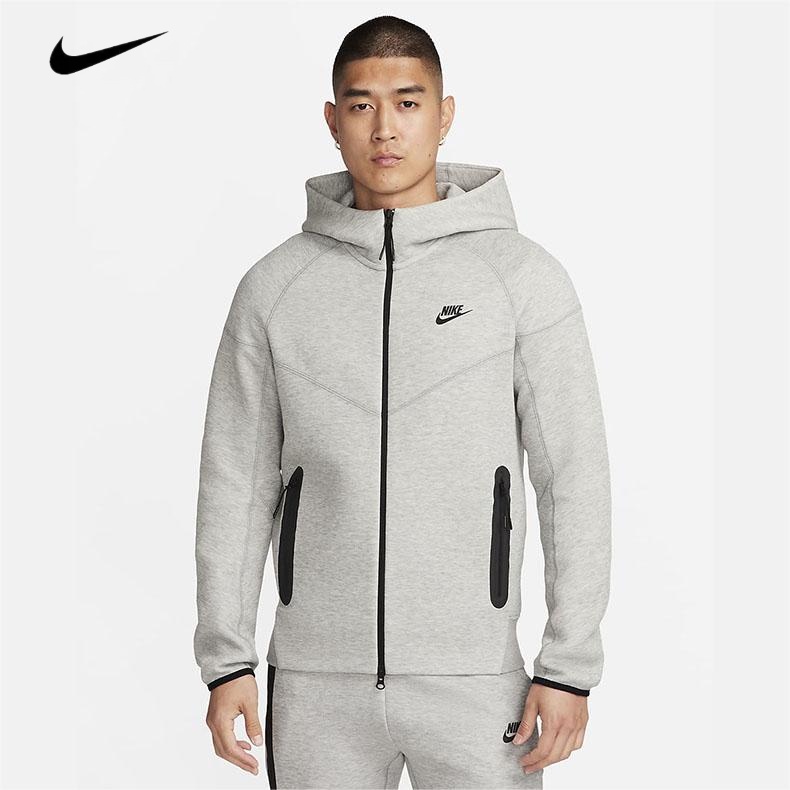 Nike TECH FLEECE เสื้อแจ็กเก็ตลําลอง มีฮู้ด ผ้าถัก ให้ความอบอุ่น สําหรับผู้ชาย FB7922