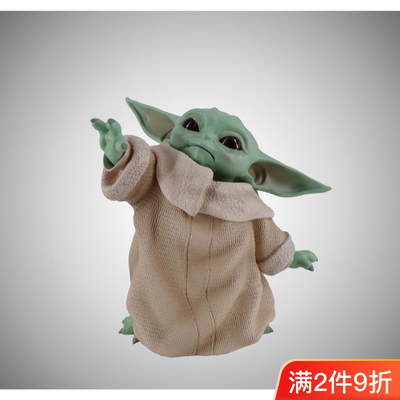 ฟิกเกอร์ Yoda Yoda Baby Yoda Star Wars The Mandalorian Baby สีดํา สีขาว สําหรับตกแต่ง