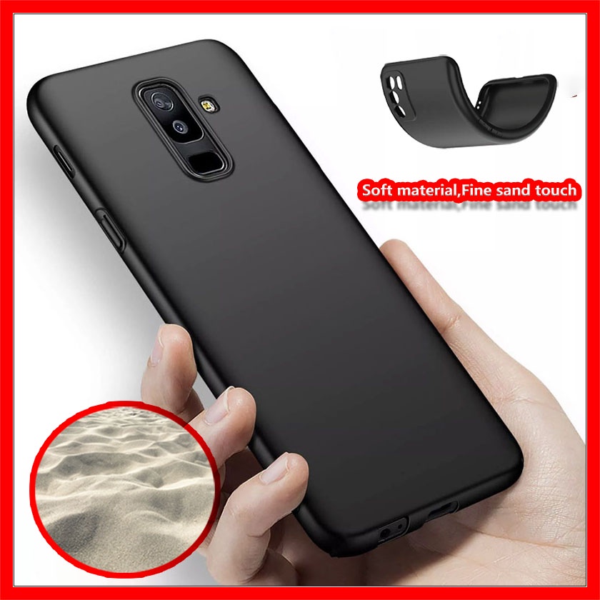 Samsung Galaxy A6+ A6 Plus J8 2018 SM-A605 Jelly Case Matte Finish ยืดหยุ่นนุ่มปกหลังเจลยาง TPU ซิลิโคนป้องกันลายนิ้วมือ Ultra Thin