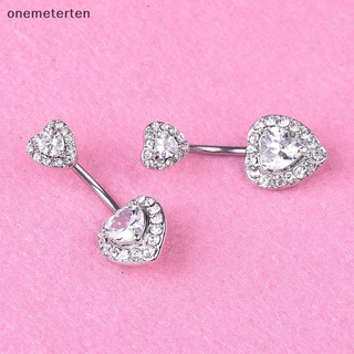 Rten Navel Piercing จิวสะดือรูปหัวใจประดับด้วยคริสตัล