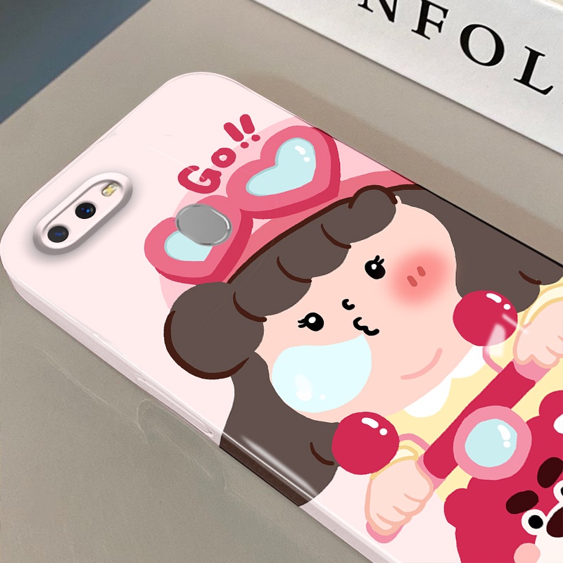 HP Glossy Film Hard Case สําหรับ Oppo A7 AX7 A7N A5S AX5S A11K A12 A12S A9 A5 A11 A11X F9 Pro A7X สํ