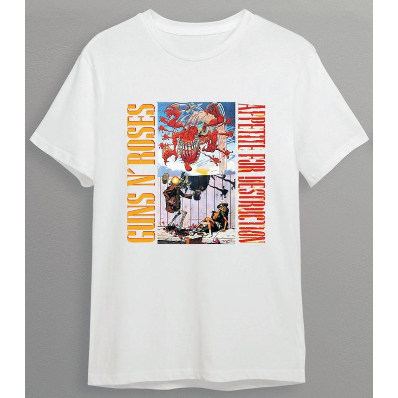 ความร้อน  Guns N' Roses วงดนตรี เสื้อวง Guns N' Roses