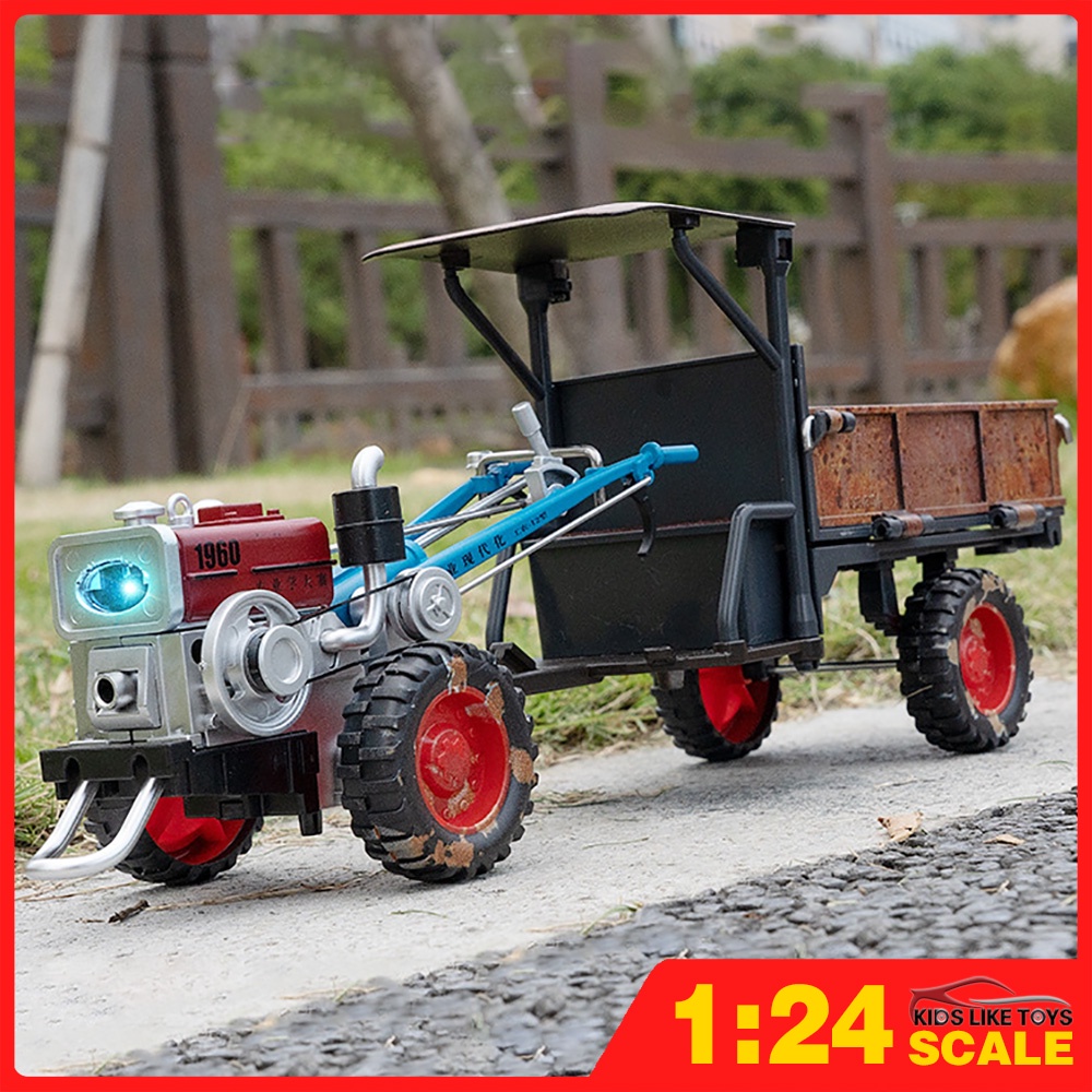 Klt โมเดลรถแทรกเตอร์ 1:24 โลหะผสม ของเล่นสําหรับเด็กผู้ชาย