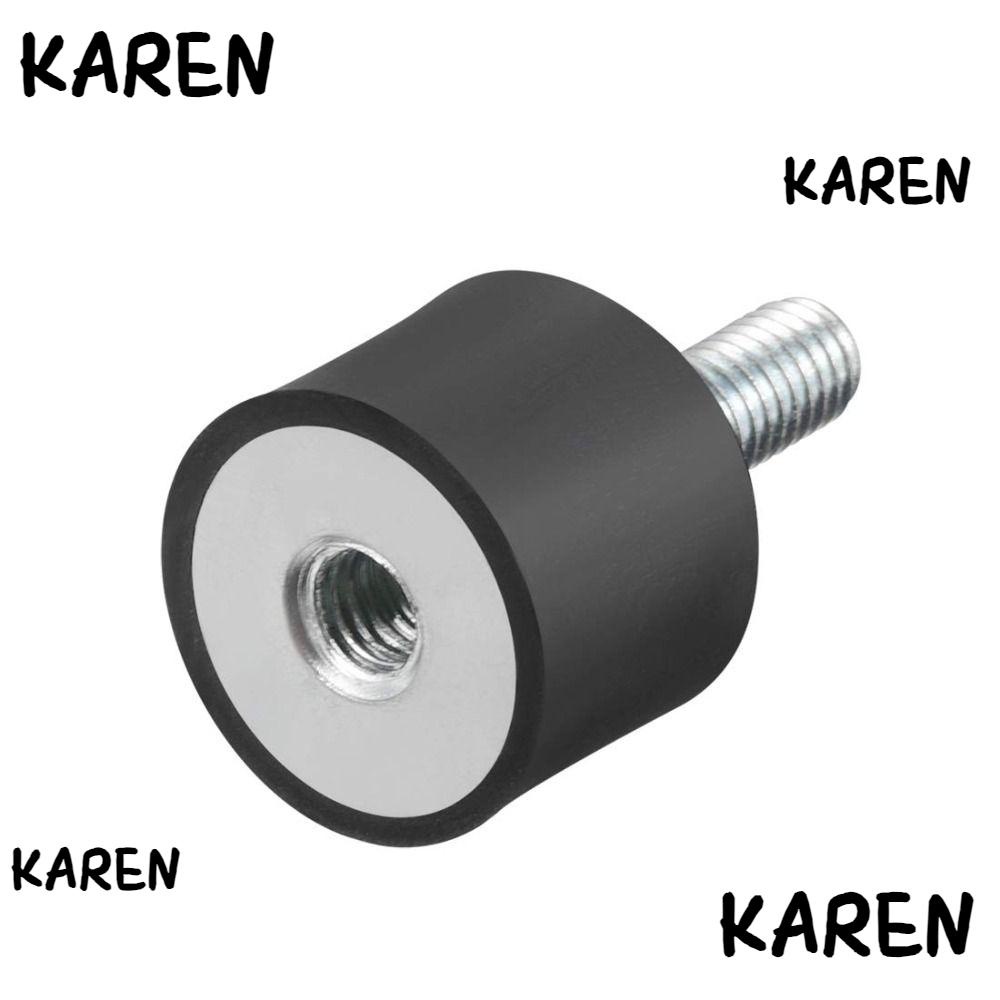 Karen ตัวแยกสั่นสะเทือน เกลียว M6 M8 M10 เมาท์ยาง สีดํา VE โช๊คอัพกระบอกสูบน้ํา