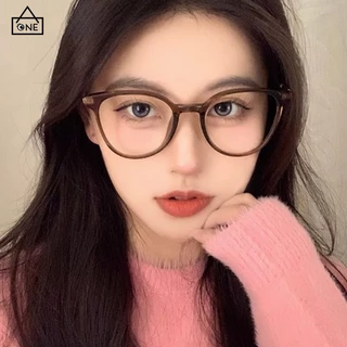 COD❤️พร้อมส่ง-แว่นตาป้องกันแสงสีฟ้าเกาหลีกรอบทรงกลมใหญ่ส์ใสแฟชั่นเบาพิเศษคอมพิวเตอร์แว่นกรองแสงผู้ชายและผู้หญิง-a.one