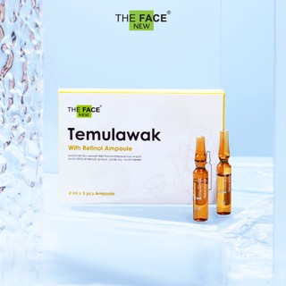 [BPOM] THE FACE Temulawak Ampoule Serum 2ml*5pcs | With Retinol, Hyaluronic Acid & Temulawak Extract