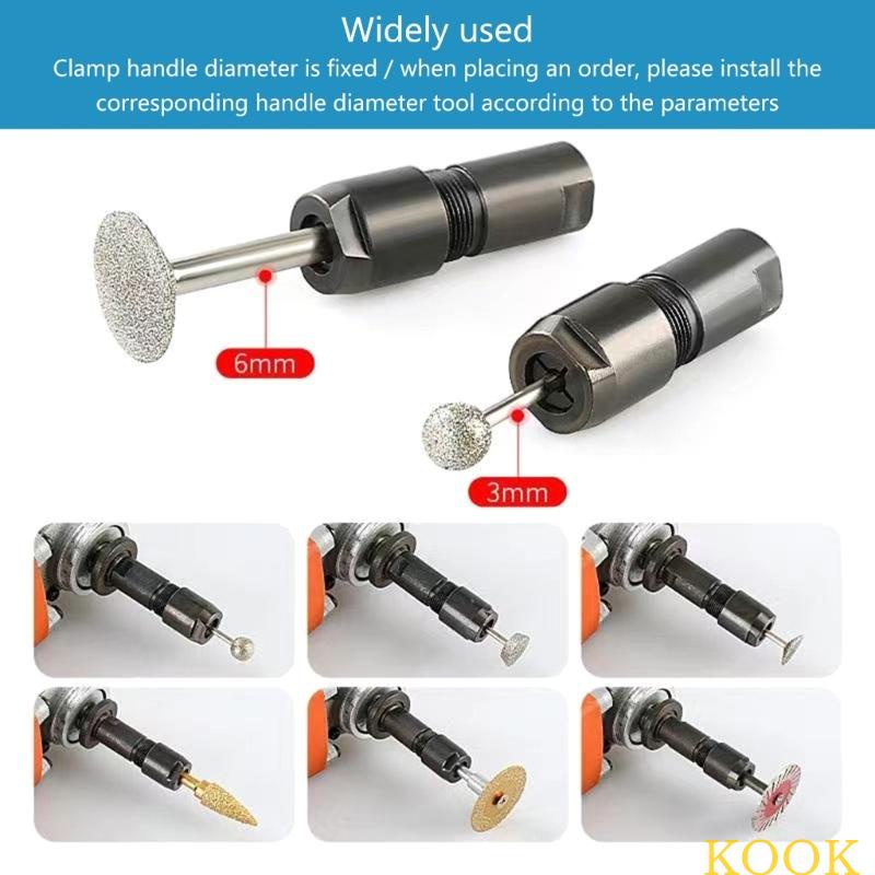 Kook อะแดปเตอร์แปลงหัวจับดอกสว่านเครื่องเจียร 100 แบบ M10