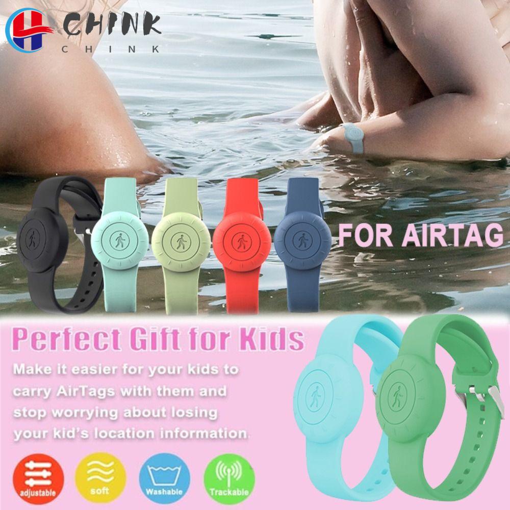 Chink สายนาฬิกาข้อมือซิลิโคน กันน้ํา สําหรับเด็ก Airtag